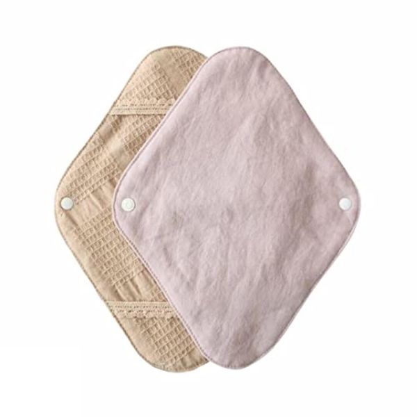 Hanafu Cloth Napkins, Menstrual Use, Holder, Leak Prevention, Regular, Organic Cotton, 1 Piece, Cotton, Earth, Lavender Pink