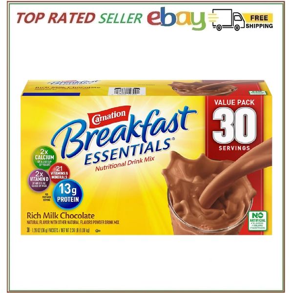 CARNATION BREAKFAST ESSENTIALS RICH MILK CHOCOLATE INSTANT(NO SHIP TO CA)