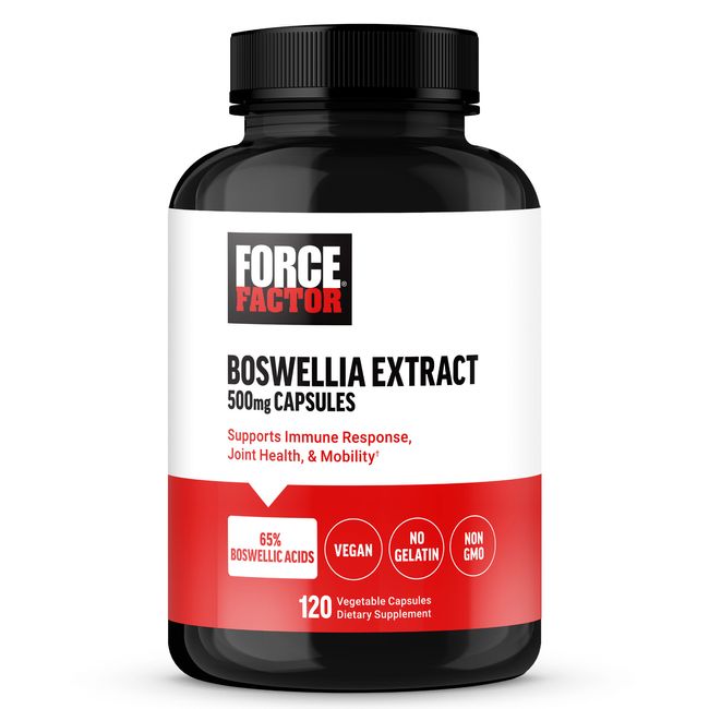 Force Factor Boswellia Extract 500mg, Inflammation Support Supplement, 120ct