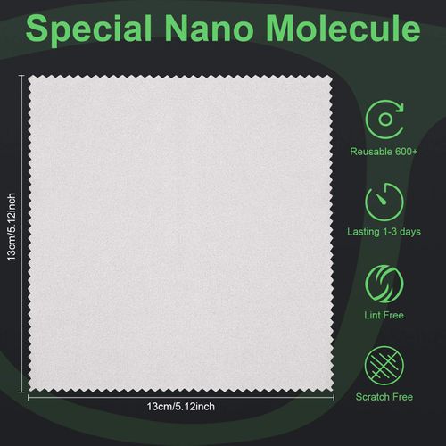 Anti Fog Wipes Nano Anti Fog Cloth Defog Reusable Cleaning Cloth for Glasses Goggles Motorcycle Helmet Eyeglass Camera Lens (6)