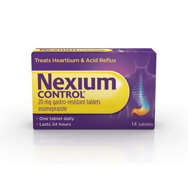 Nexiumms Control Heartburn and Acid Reflux Relief Tablets, 20mg, Pack of 28