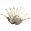 TPM Go 9pcs Folding Comb Lock Pick Set Rake Picking Door Lock Tool Locksmith Tools