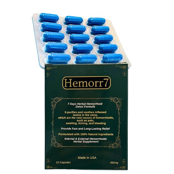 7days Hemorrhoid Herbal Formula. Fast  Relief. Internal & External Hemorrhoid
