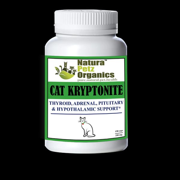 Dog And Cat Kryptonite Adrenal Thyroid Pituitary Hypothalamic CAT 250 mg 150 cap