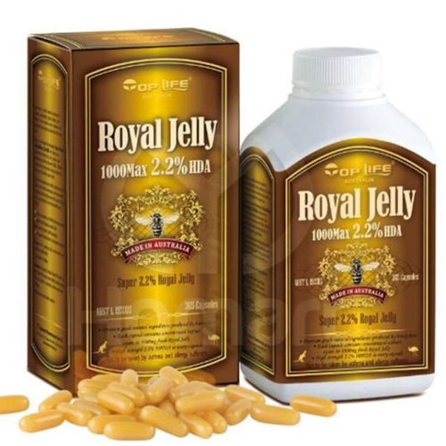 TOP LIFE Premium Royal Jelly 2.2% (10HDA 22MG) 365 tablets
