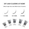 Lanciley Individual Lashes 72 Clusters Lashes C CC D Curl DIY Eyelash Extension Kit at Home for Make-up Beginner False Eyelashes Soft Fluffy Reusable 10/12/14/15/16mm Easy to Use - L01