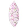 Quilt Patchwork Collage Summer Bows Rose Pink Floral Collage Throw Pillow