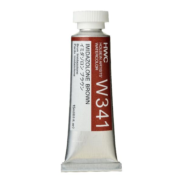 Holbein W341 Transparent Watercolor Paint, Imidazolone Brown, 0.5 fl oz (15 ml) (No.5), 003341