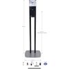 Purell ES 6 Automatic Floor Stand Sanitizer Dispenser Graphite/Black 7216-DS