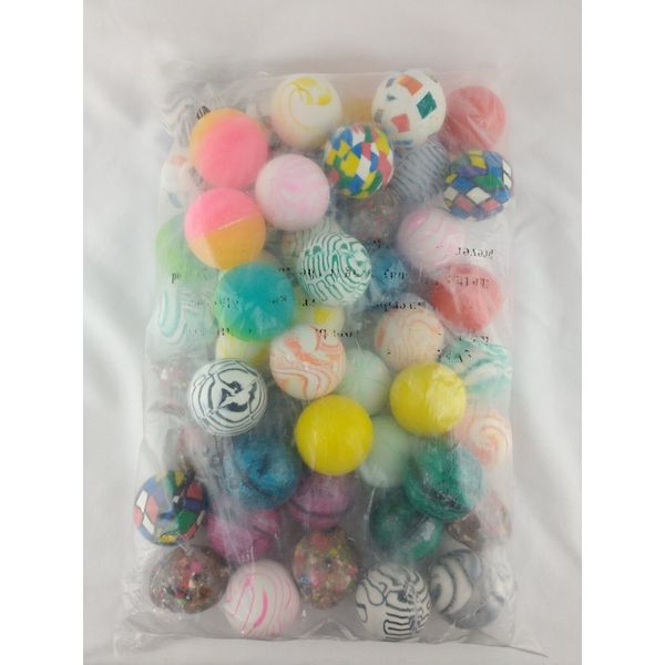 Large Assorted 1.5" Bouncy Ball for Vending Machines Goodie Bags Parties 50 Pcs