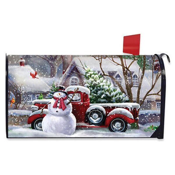 Briarwood Lane Snowfall Snowman Winter Mailbox Cover