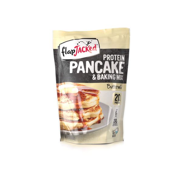 FlapJacked High Protein Pancake, Waffle and Baking Mix, Buttermilk | 20g Protein | Low Carb | High Fiber