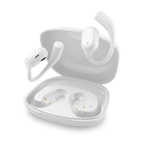 JOYFRONT Open-Ear Headphones: 40H Playtime, ENC Noise Cancellation, IPX5 Waterproof, HD Stereo Sound. Ultra-Light Ergonomic Design for All-Day Comfort in Workouts/Office.