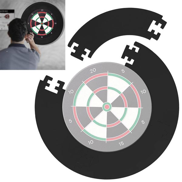 Pipihome Dart Surround | Dartscheibe Schutzring | Dartboard Dart Wandschutz | Rund Dartscheibe Ständer | Dartboard Surround Catchring | Auffangring Dart Zubehör Eva Backboard Wandschutz