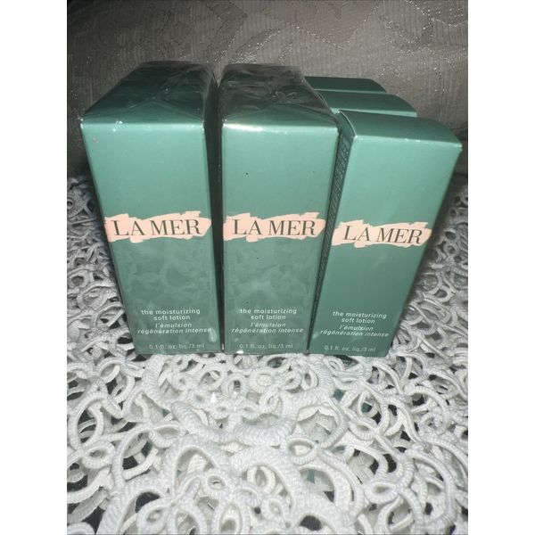 6X La Mer The Moisturizing Soft Lotion 0.1oz/3mL Each NIB