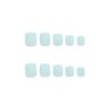 Invogue Matte Pastel Blue Square Nails (24 Pieces)