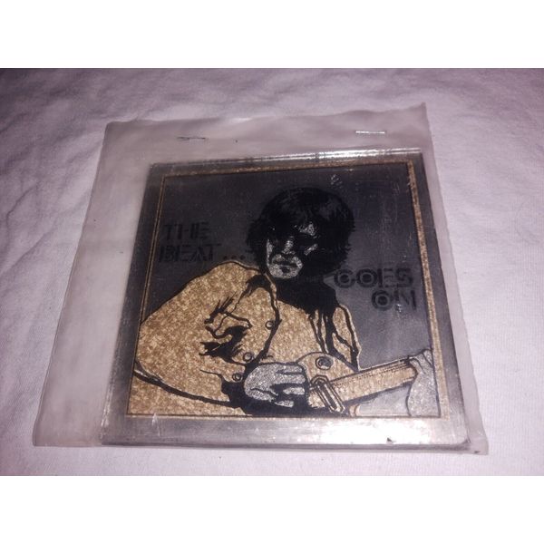 Vintage John Lennon Carnival Mirror Coaster Picture Wall Art Beatles Fair Midway