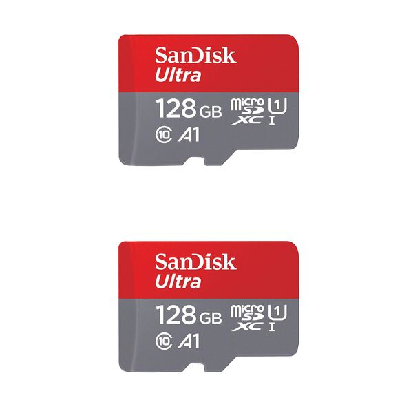 SanDisk 128GB X2 (256GB) MicroSD HC Ultra Uhs-1 Memory Card