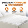 Cheer Collection Waterproof Mattress Protector, Absorbent Mattress Cover, Washable Bed Pads for Adults, Breathable & Soft Rayon from Bamboo Mattress Protector - Set of 2