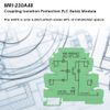Ultra Thin Solid State Relay Module MRD-060D10ACT Input 4-32VDC NO with LED Input Status Indicator TS-35 DIN Rail Relay Module 10A