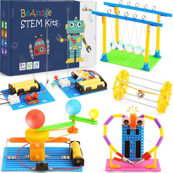 STEM Science Kits for Kids Age 8-12, Boys Activities Robot Building Kit 6-8 Girls Engineering Projects Electronics STEM Toys Science Game Experiment Gifts for 6 7 8 9 10 11 Year Old Indoor Activity