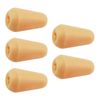 5Pcs 3/5 Way Toggle Tip Knobs Switch Tips Guitar Pickup Selector Switch Cap Electric Guitar Replacement Parts Plastic Guitar Switch Tip Metal Screw On