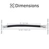 AlveyTech 5” Black Rubber Inner Tube Valve Extender