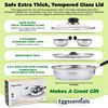 Eggssentials Egg Poacher Pan Nonstick Poached Egg Maker, Stainless Steel Egg Poaching Pan, Poached Eggs Cooker Food Grade Safe PFOA Free with Spatula, Egg Poachers Cookware