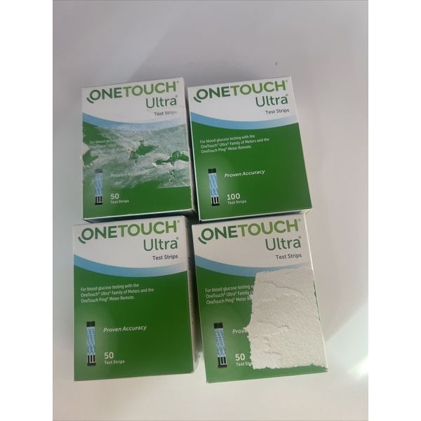 One Touch Ultra Blood Glucose Test Strips 200 CT Exp 2023 and 2024 NEW