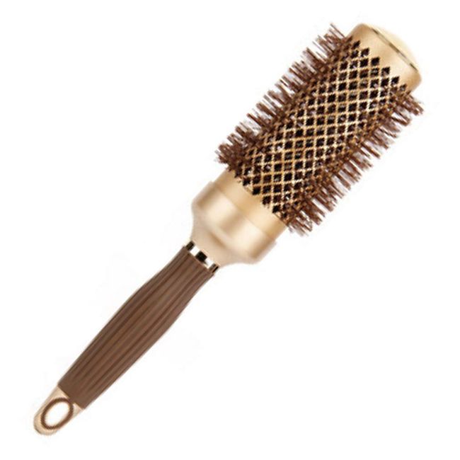 57 VENTO Styling Roll Hair Brush with Vent Negative Ion Round Barrel Gold (#45)