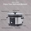 Non Stick Aluminum Alloy Liner.SL... 5.5QT Programmable Slow Cooker With Timer