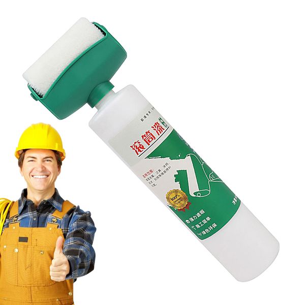 Wall Repair Paste Roller Water-Based Strong Coverage White Paint Roller Brush