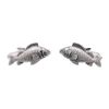 Fish Design Cufflinks for Men Presented in an Onyx Art Cufflink Gift Box