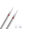 Acycoin2A 2pcs Needle Shaped Cuticle Cleaner Carbide Nail Drill File Bit (B)