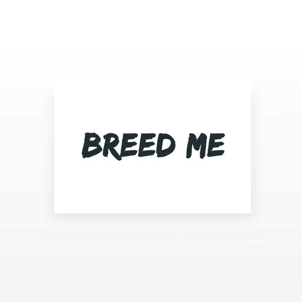 2x Breed Me Temporary Tattoos