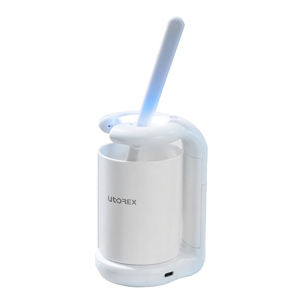 Utorex Private Toothbrush Sterilizer Wireless Rechargeable Toothbrush Dryer for 1 Person URC-10, White