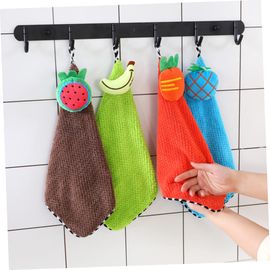 1pc Premium Kitchen Dish Towel With Cute Design & Hanging Loop
