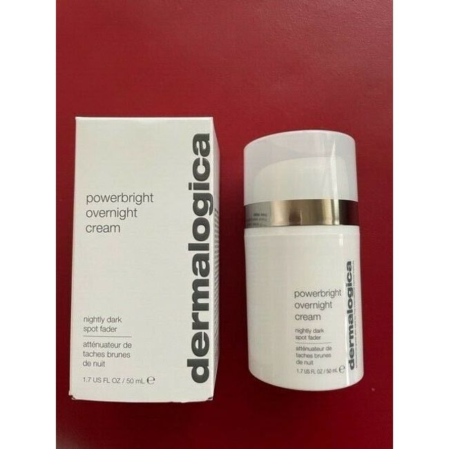 Dermalogica Powerbright Overnight Cream nightly Dark Spot Fader NIB 1.7 OZ/50 mL