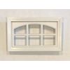 Garage Window Kit w/ Cascade White Insert & Frame 2" Thick Steel Back Doors