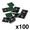 SKY321148B Skywalker Mounting Base for Cable Runs (Black, 100 Pack)