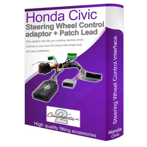 Civic car stereo lead adapter, Connect your Steering Wheel stalk controls