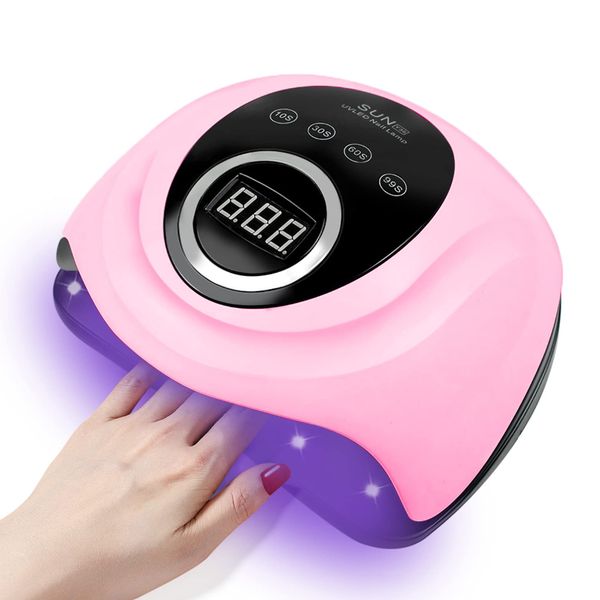 JYFKINN Lampada UV LED Unghie 248W Professionale Lampada Unghie 4 impostazioni Timer con Automatico Sensore Display LCD per Casa e Salone Manicure e Pedicure Smalto