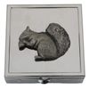 Squirrel Pill Trinket Box Chrome with Mirror Gift 343