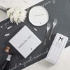 Wedding Cake Plates, Happily Ever After, White Ceramic, For Reception, 7 Inches