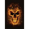 Hot Stuff 1058-16x20-SD Flame Skull Poster
