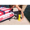 AIRHEAD Double Action Hand Pump – Manual Air Pump for Inflatables, Towables & Floats – Inflates on Up & Down Stroke – Up to 14 PSI – 5ft Locking Hose + 4 Valve Fittings