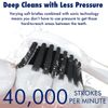 Sonic-FX Solo Electric Toothbrush w/ 10 Brush Heads + 1 Interdental, Charcoal Bristles, Rechargeable, Charging/Storage Base, 3 Brush Modes, Smart Timer, 2 Months Use on Full Charge, White Color
