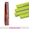Vega Graduated Dressing Comb, Brown