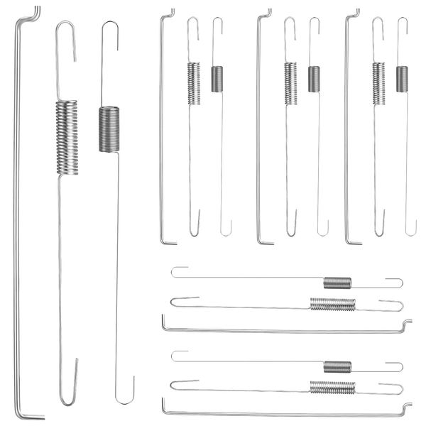 Throttle Return Spring Kit Carburetor Spring Classification Governor Connecting Rod Speed Control Spring Adjusting Lever Spring Compatible with 168F/ GX160/ GX200/ 170F/ GX210 Honda Clone (18 Pieces)