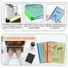 M1SS 60-Piece Assorted Colour A4 File Folder, 50 Sheet Capacity, Waterproof, Classic Style
